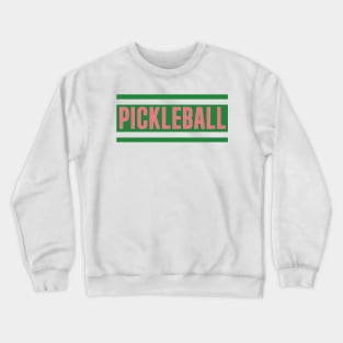 Vintage Retro Pickleball Design | Green & Pink Old Money Crewneck Sweatshirt